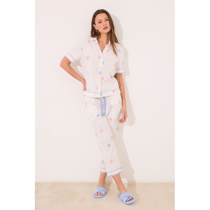100% Cotton Smiley Classic Pyjamas