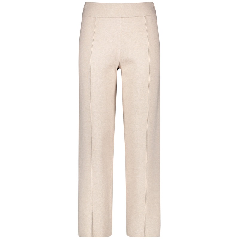 Beige Dress Trousers With Center Pleat