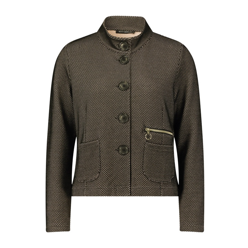 Black Short Button Down Jacket