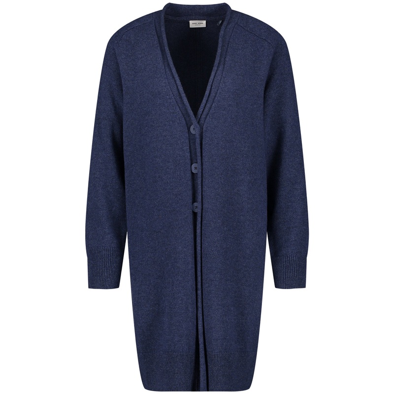 Blue Long Fit Cardigan