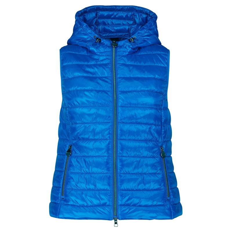 Blue Metallic Vest Jacket