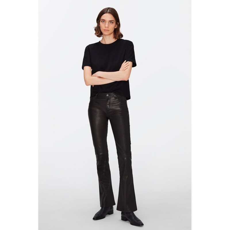 Bootcut Tailorless Leather Black
