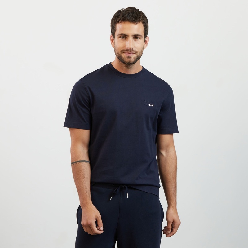 Dark Blue T-Shirt With 2023 Embroidery