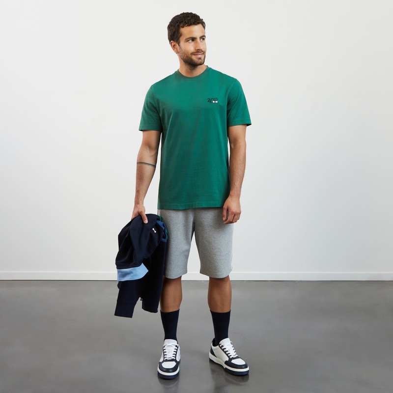 Green T-Shirt With 2023 Embroidery