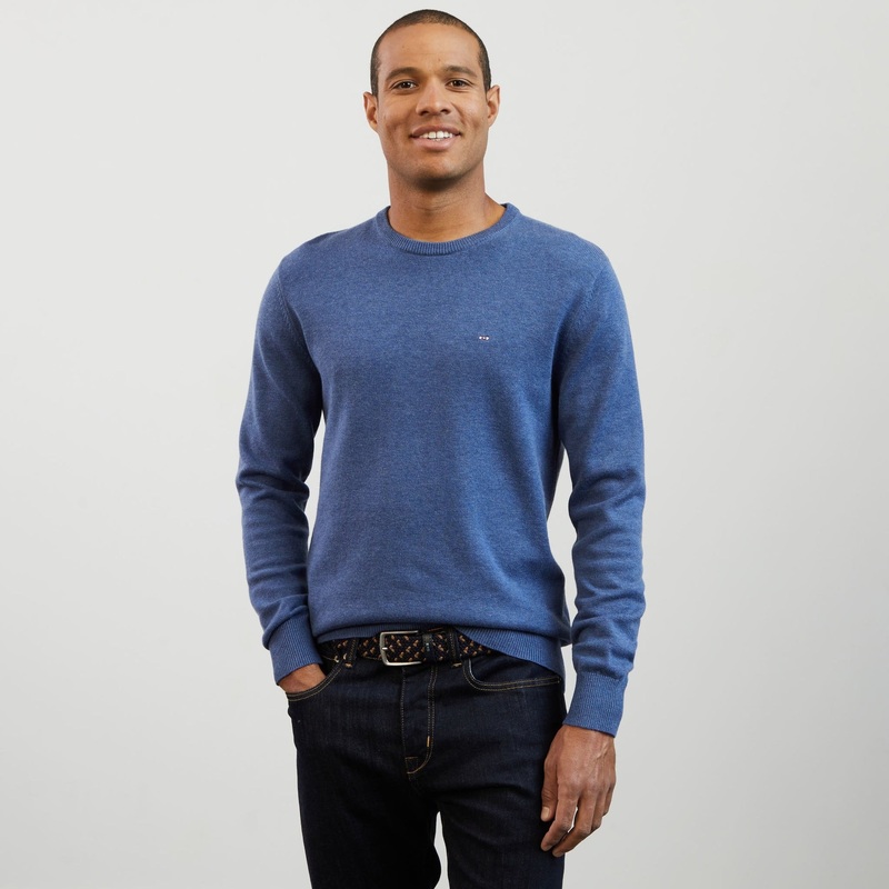 Medium Blue Wool Mix Jumper