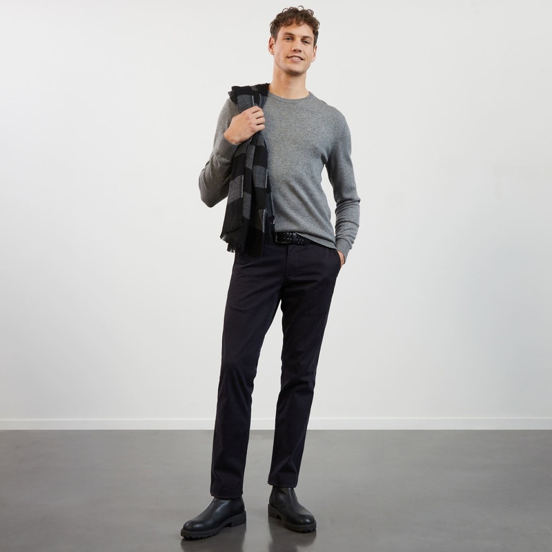 Medium Grey Wool Mix Jumper