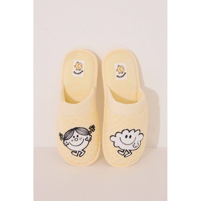 Mr. Happy Yellow Slippers