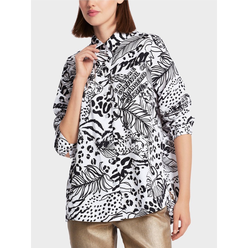 Printed "Rethink Together Shirt Blouse