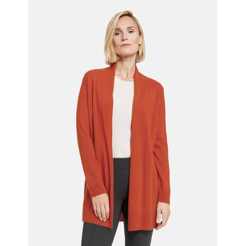 Red Long Fit Cardigan