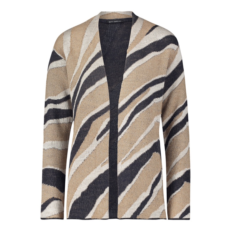 Short Cardigan With All-Over Print