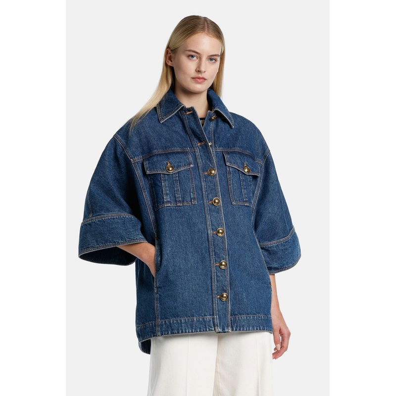 Ventisei - Denim Pea Coat