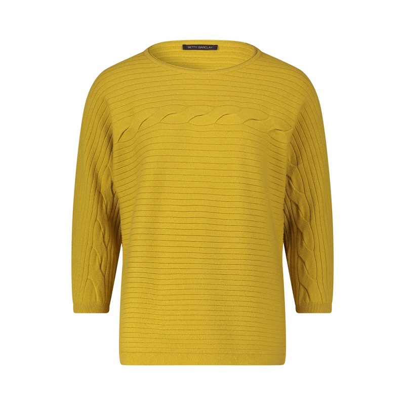 Yellow Pullover With Mockneck