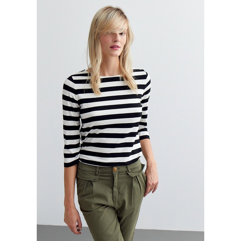 Black/Ecru Striped Shirt