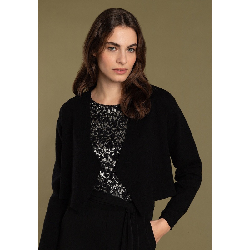 Black Short Cardigan