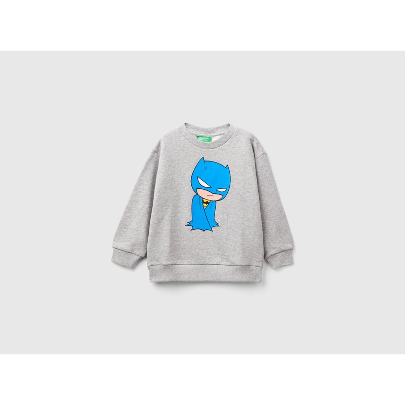 Marl Gray Batman & Dc Comics Batman Sweatshirt