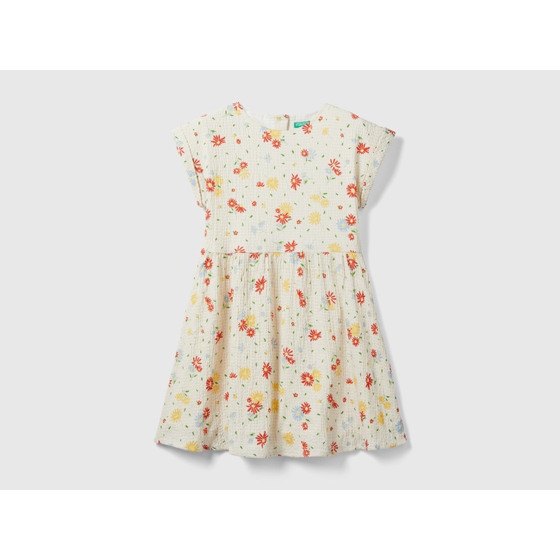 Short Dress With Floral Print
