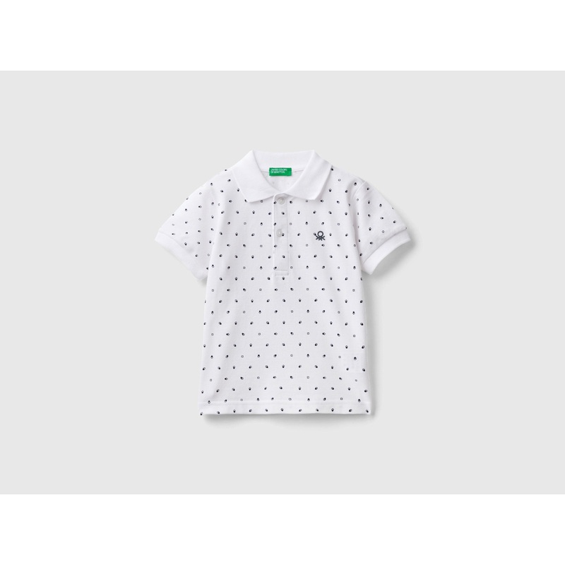 Slim Fit Micro Patterned Polo