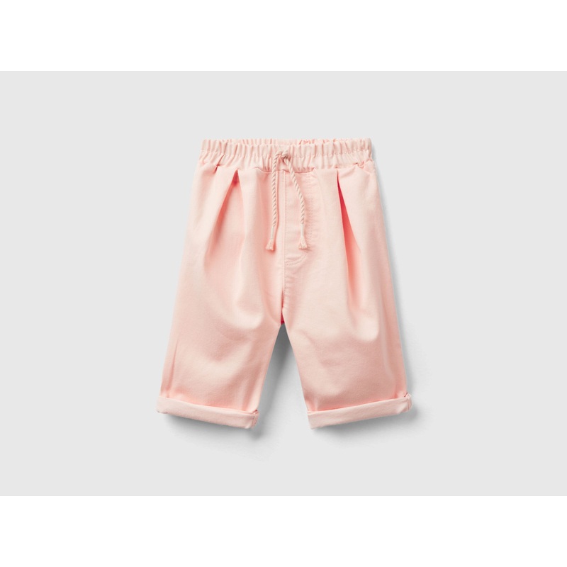 Stretch Trousers With Drawstring