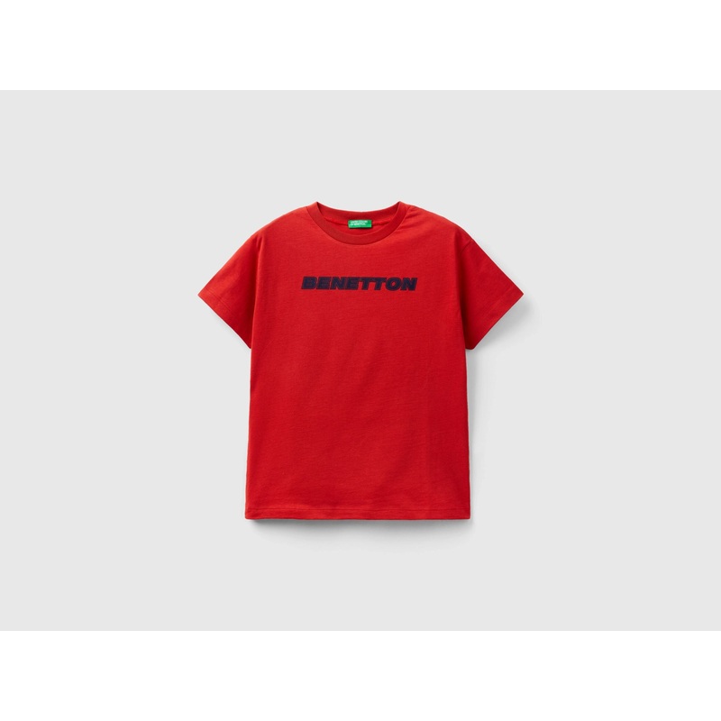 100% Cotton T-Shirt With Logo