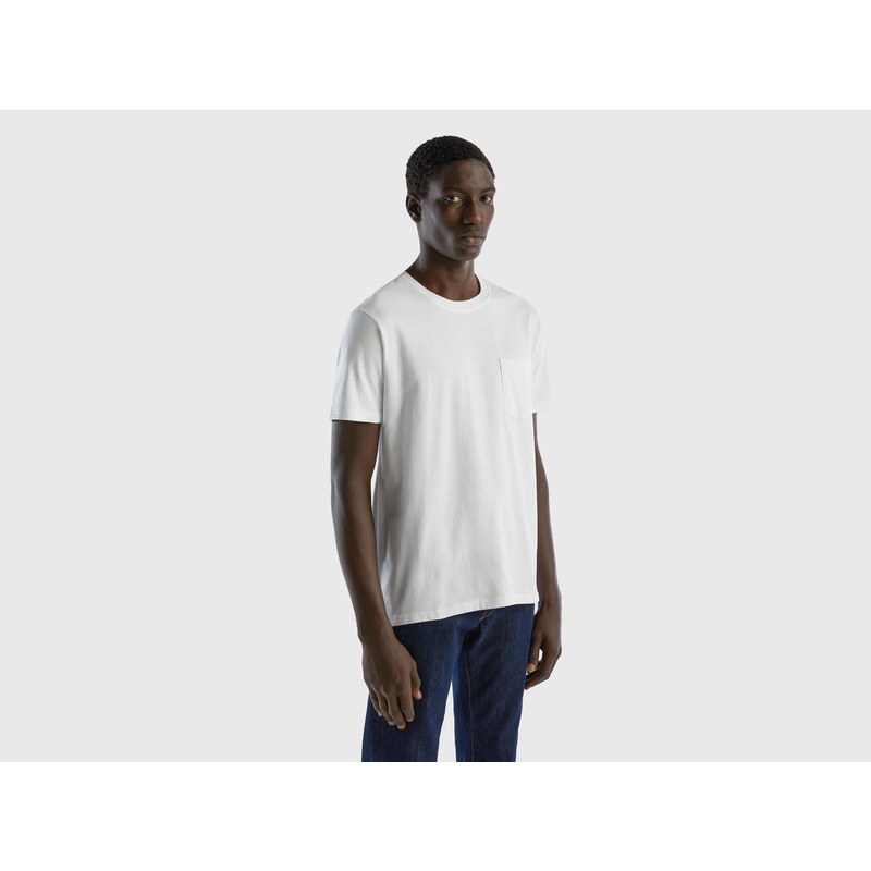 100% Cotton T-Shirt With Pocket