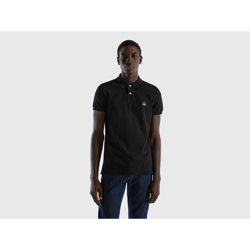 Black Slim Fit Polo