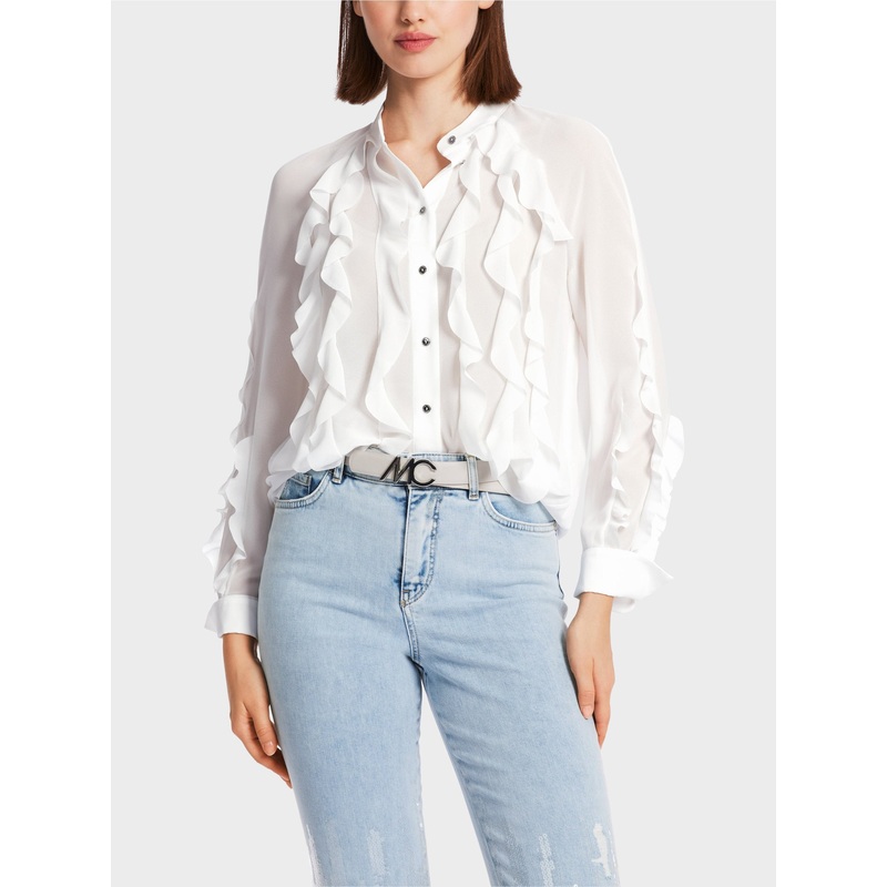 Blouse With Flounces