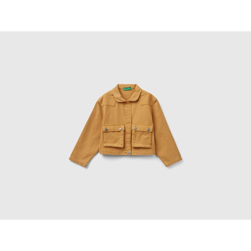Cropped Jacket With Pockets