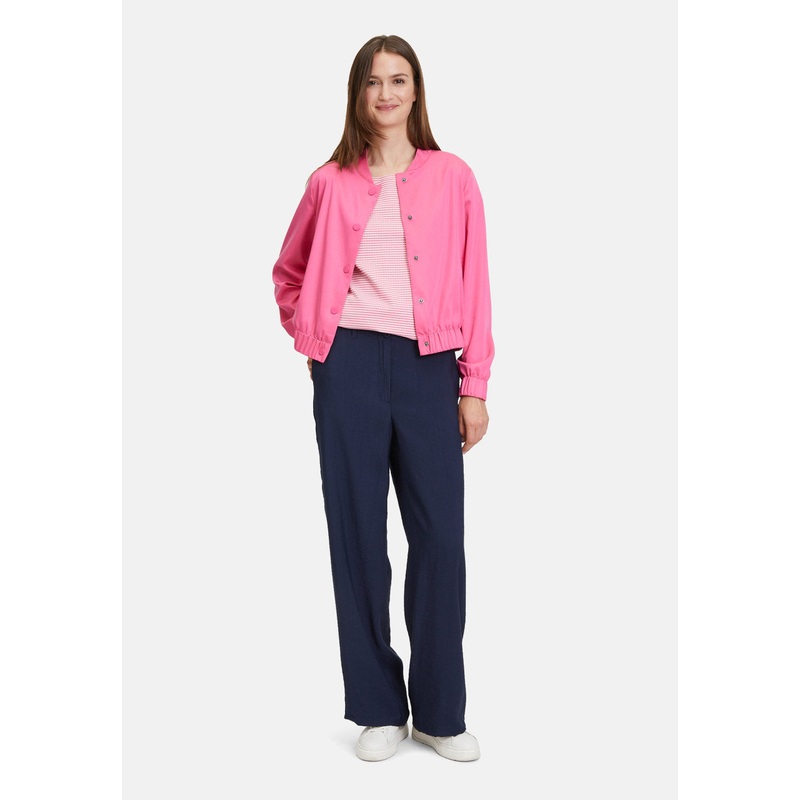 Fabric Trousers With A High Waistband
