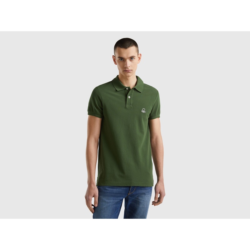 Olive Green Slim Fit Polo