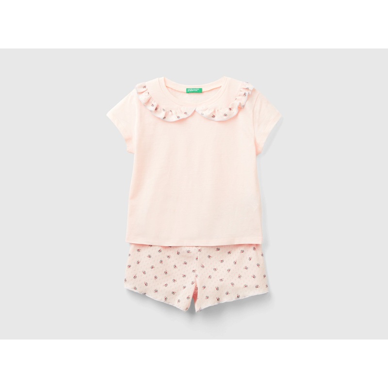 Short Pyjamas With Collar