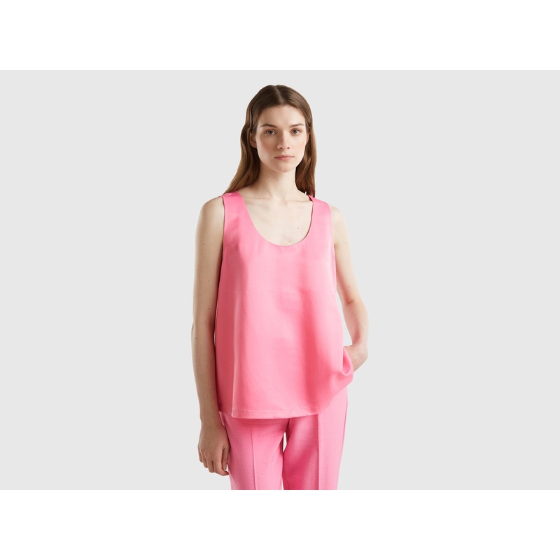 Sleeveless Blouse With Rhinestones