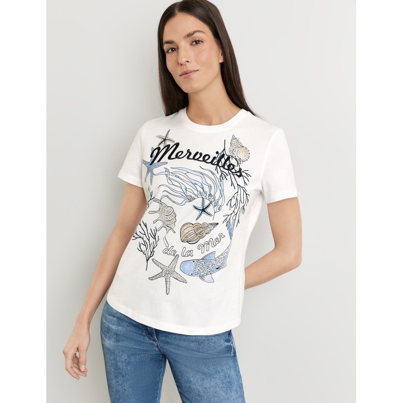 T-Shirt With A Nautical Front Print