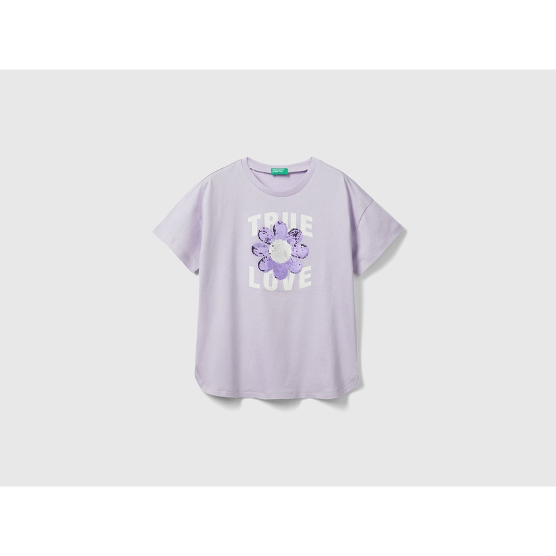 T-Shirt With Reversible Sequins