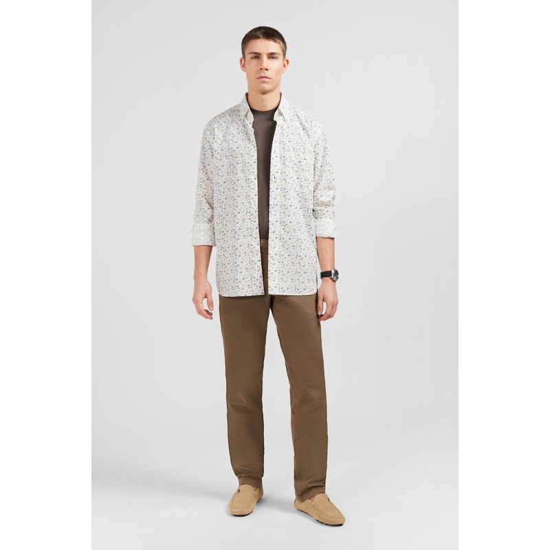 Beige Shirt With Exclusive Circle Print