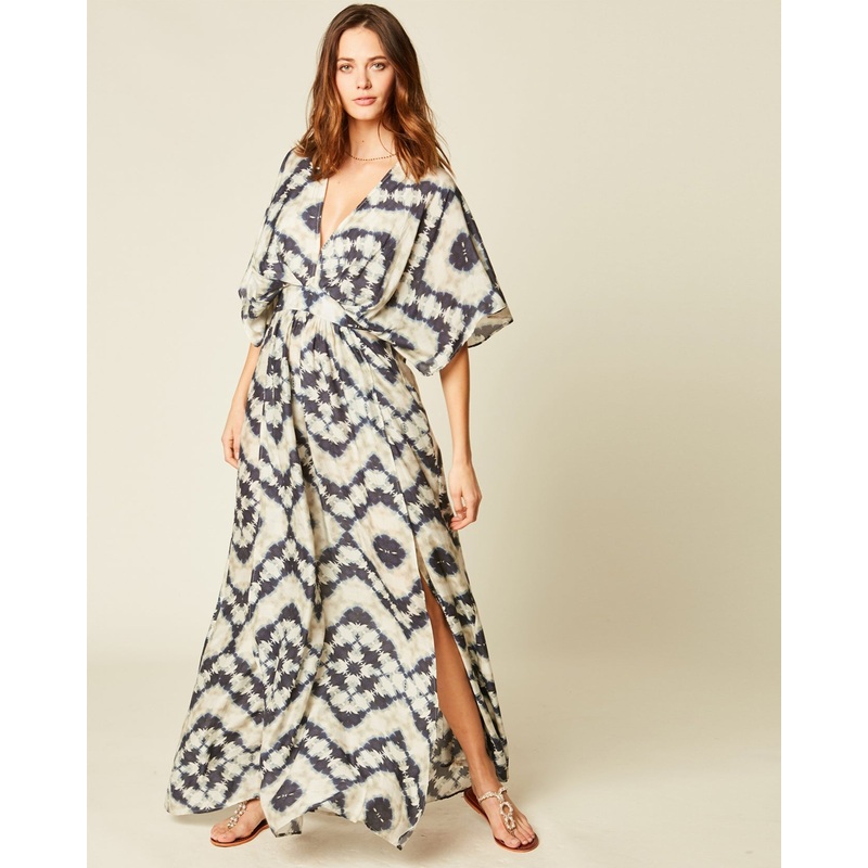 Dark Blue Robe Longue Janis