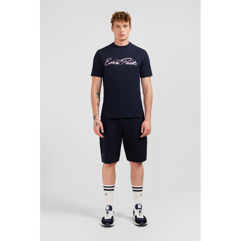 Dark Blue T-Shirt With Double Eden Park Lettering