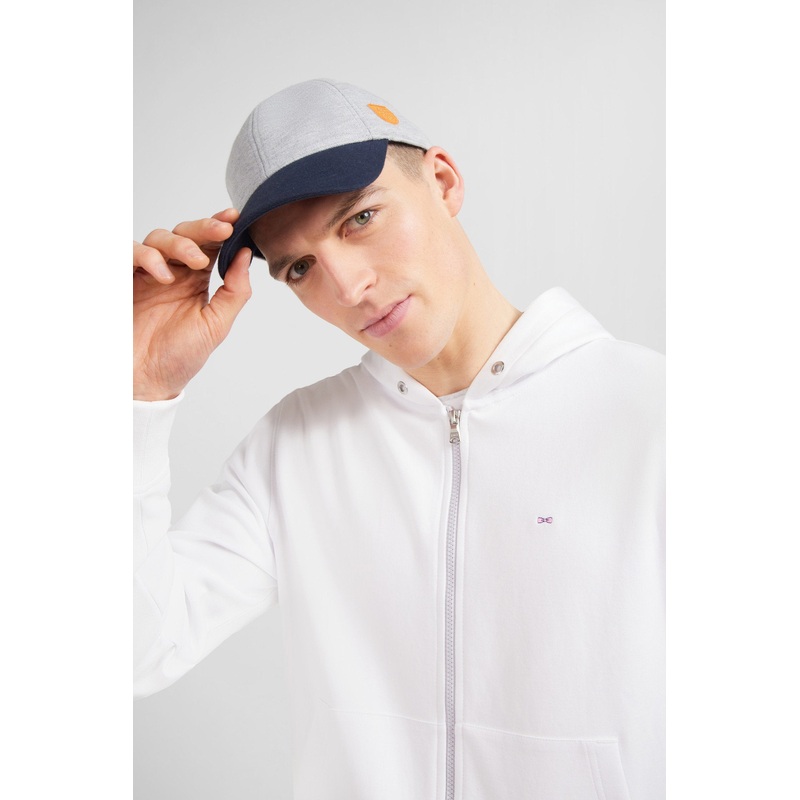 Grey Colour-Block Cap