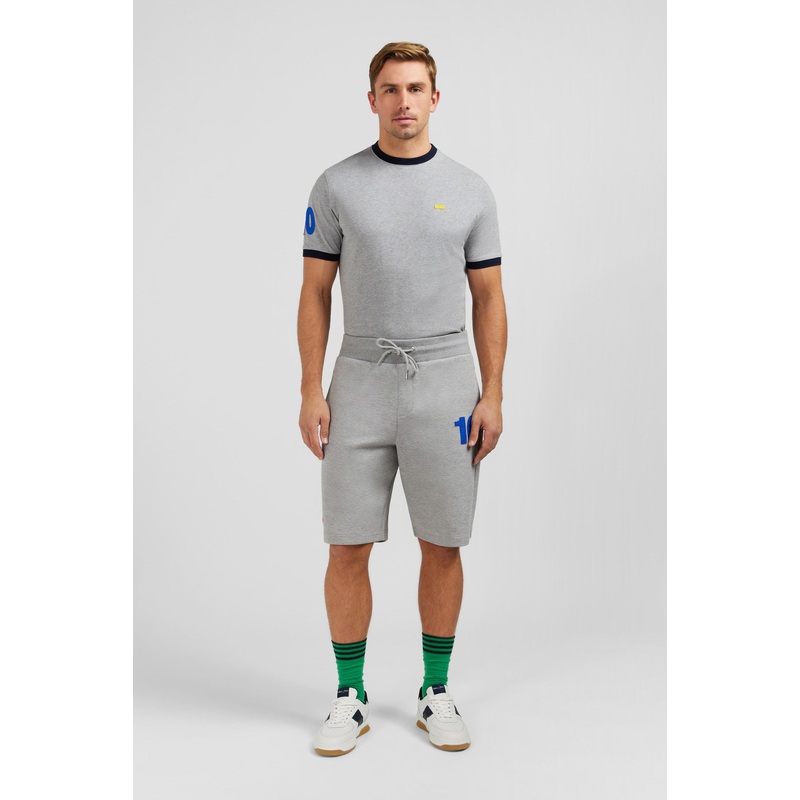 Grey Shorts With Coloured Details