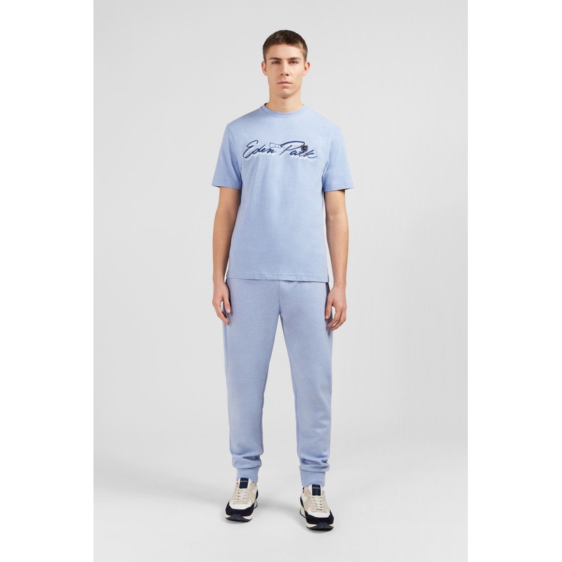 Light Blue T-Shirt With Double Eden Park Lettering