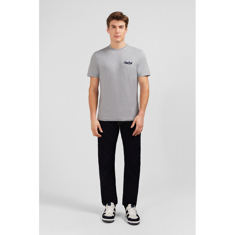 Light Grey T-Shirt With Embroidery