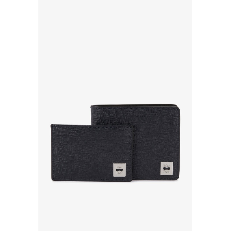 Navy Blue Italian Wallet And Card Holder