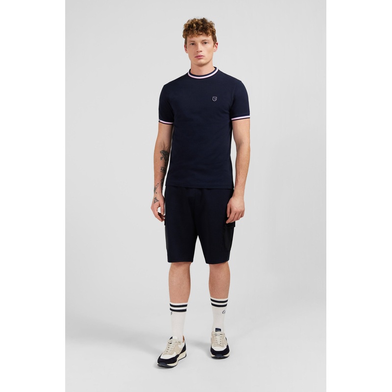 Navy Blue Short-Sleeved T-Shirt