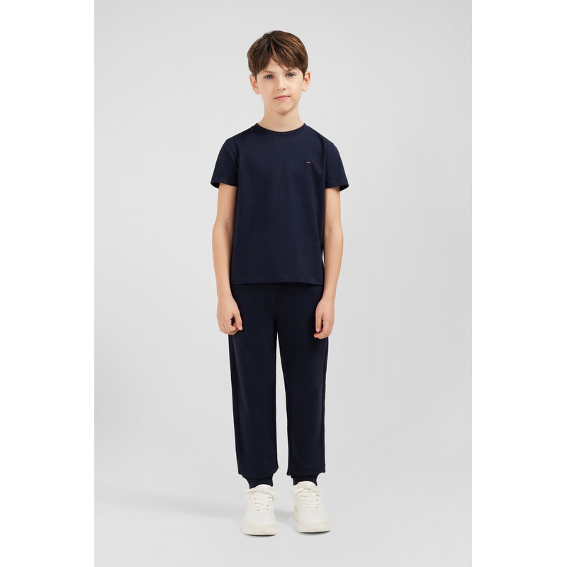 Navy XV De France T-Shirt In Cotton Jersey