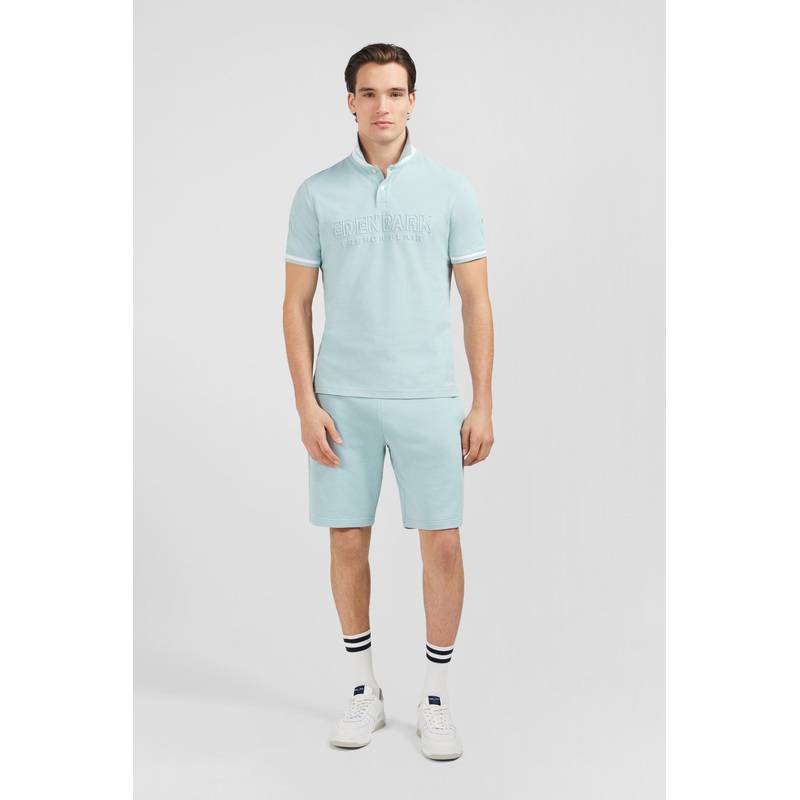 Plain Green Short-Sleeved Polo Shirt