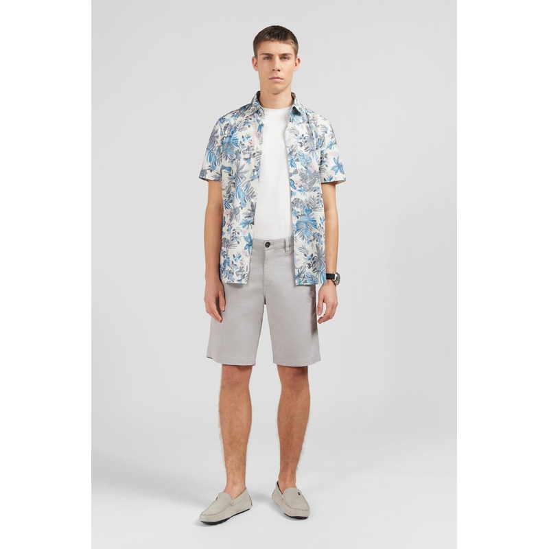 Plain Grey Bermuda Shorts