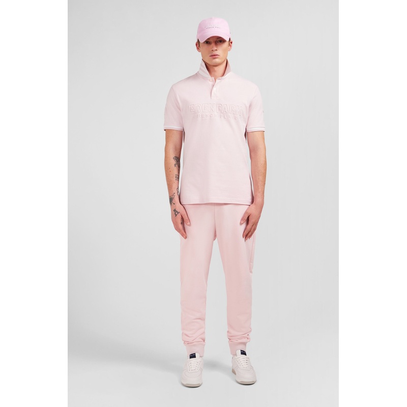 Plain Pink Short-Sleeved Polo Shirt
