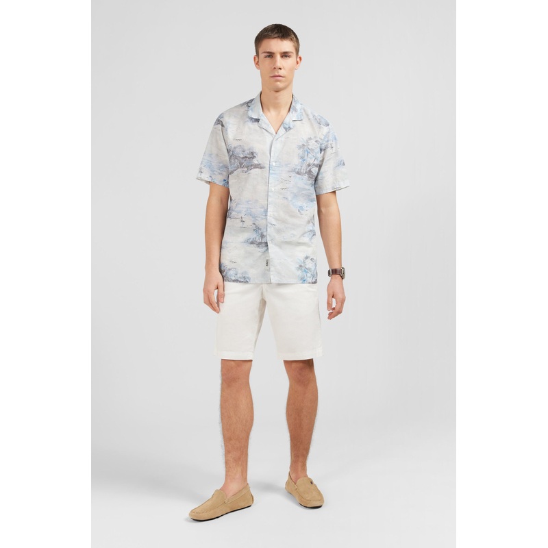 Plain White Bermuda Shorts