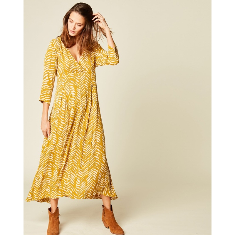Yellow Robe Taille Haute Mali