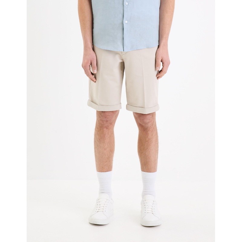 24H Stretch Cotton Bermuda Shorts