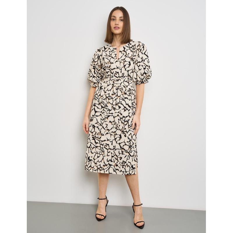 Dress With Puff Sleeves